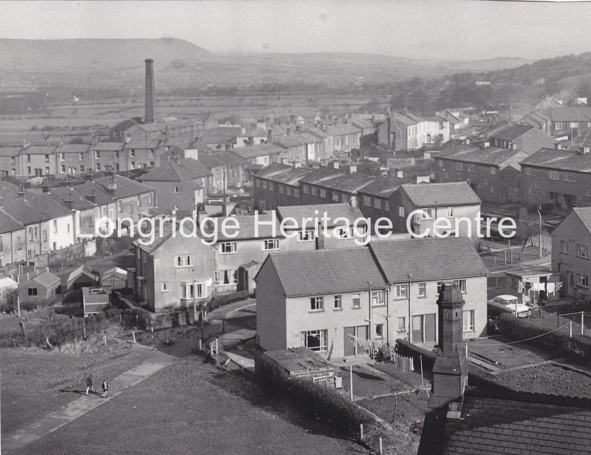 216B - St Paul's Church - A view from the tower towards Victoria Mill - 1969